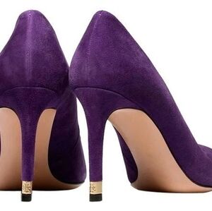 Tory Burch Purple Suede Heels